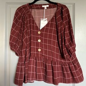 Lauren Conrad Babydoll Top